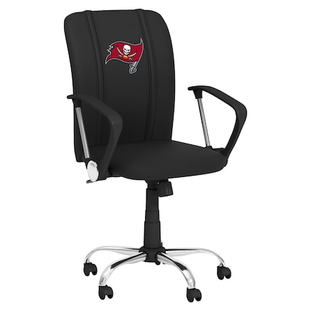 Dreamseat Curve Task Chair with Tampa Bay Buccaneers Primary Logo XZOCCURVE-PSNFL21045